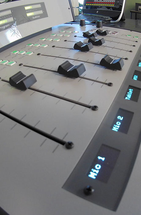 The ARC 15 is extremely powerful, with its 5 mic inputs and extra input channels. It is the flagship of any radio station.