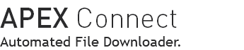 APEX Connect Automated File Downloader.